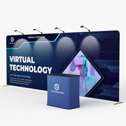 tension-fabric-display-20ft-wide-with-lights-counter