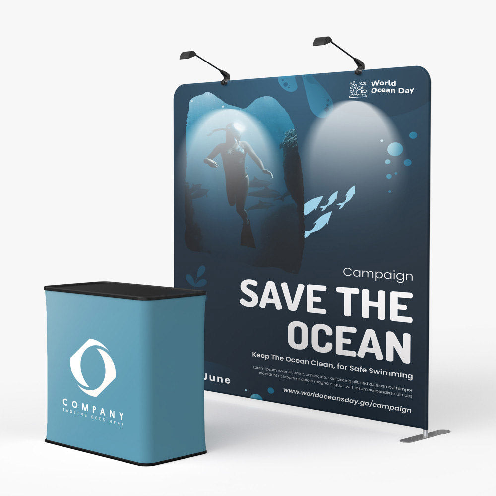 tension-fabric-display-8ft-wide-with-lights-counter